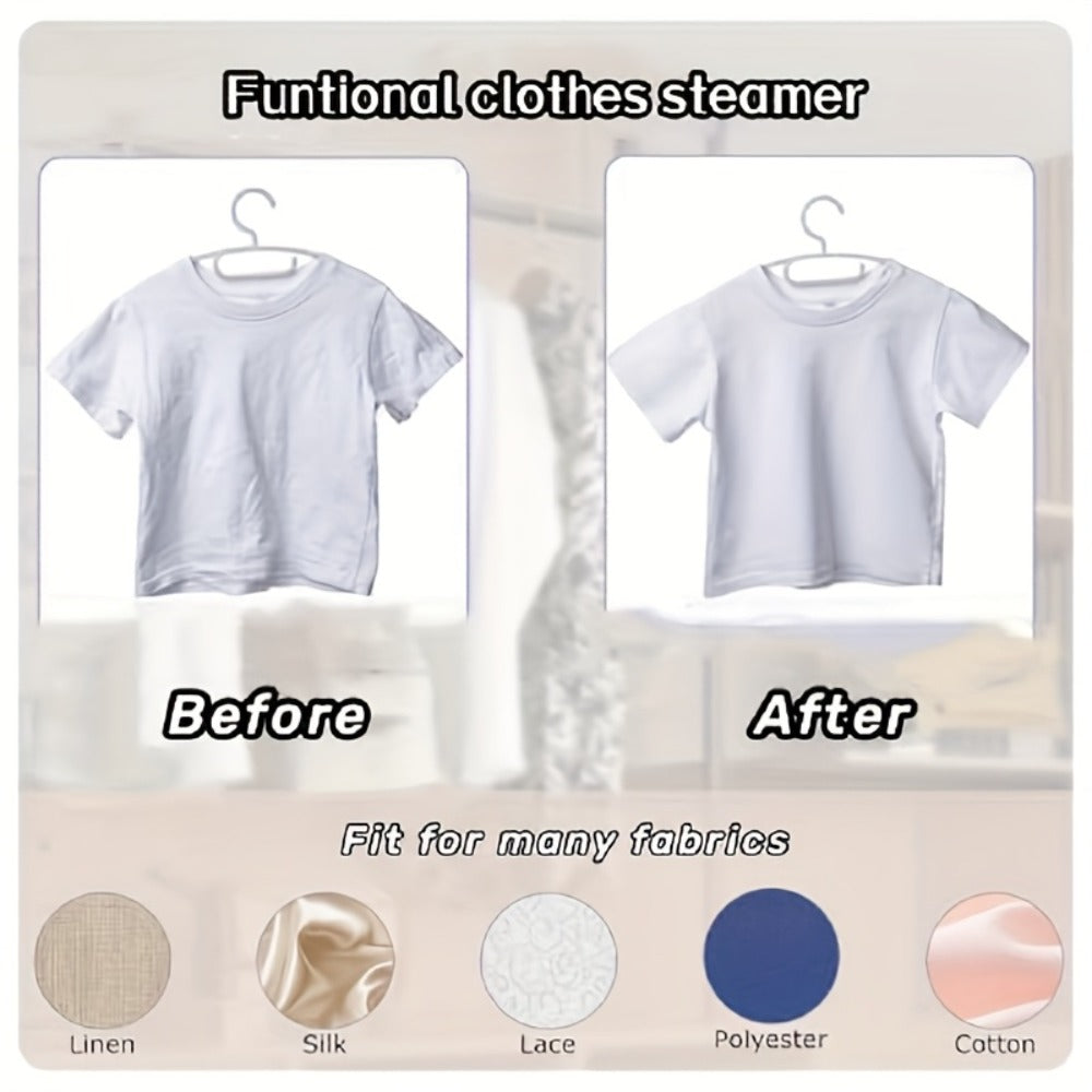 Portable Travel Clothes Steamer Mini Handheld Garment Steamer Iron for Clothes Fast Heat-Up Wrinkle Remover for Home Dorm College Travel Suitcase-Friendly Compact Design