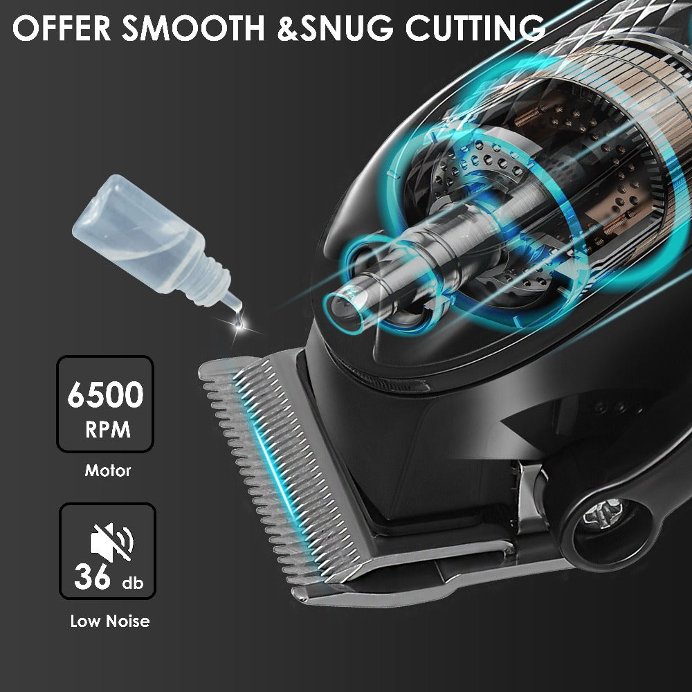 Professional Cordless Hair Cutting Shears ¨C Kemei KM-1071 USB Rechargeable Electric Hair Scissors for Barbers, Salon, Spa & Travel, Portable Haircutting Tool