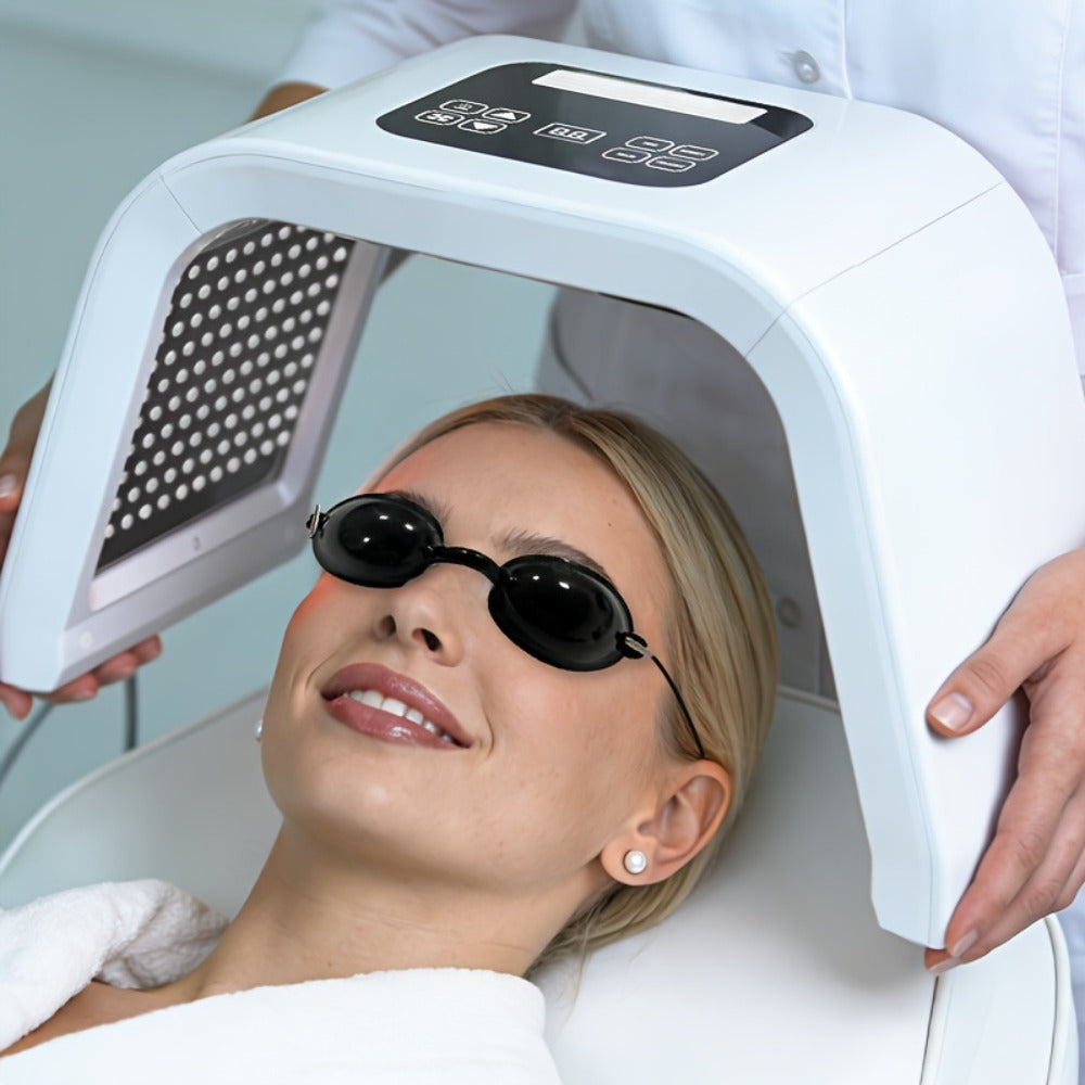 7 Color LED Skin Care Device Photon Therapy Spectrometer Anti-Aging Wrinkle Acne Treatment Face Rejuvenation Home SPA Beauty Tool Gift for Women Mom Girlfriend