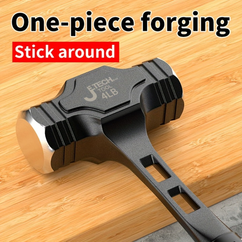 Octagonal Hammer High Carbon Steel Heavy Duty Sledge Hammer with Non-Slip Grip Handle, Rust-Proof Head for Demolition Construction Masonry Driving Stakes Outdoor Indoor Home Use (2/3/4 lb)