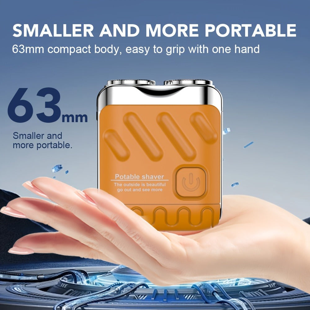 Mini Electric Shaver for Men ¨C USB Rechargeable Double Blade Razor with Digital Display & Travel Case, Compact Portable Shaving Kit Gift for Men, Boyfriend, Father¡¯s Day, Christmas