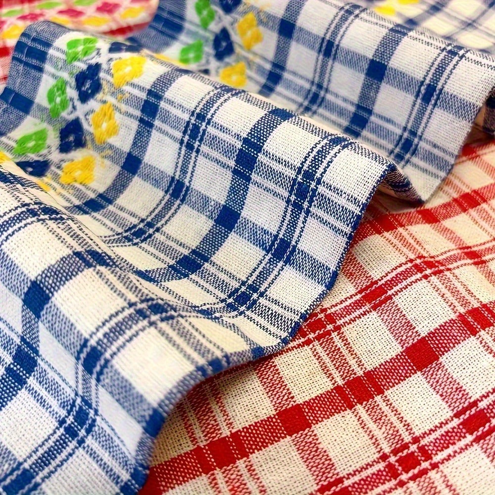 Kitchen Towels 4-Pack 18x28 Inch Extra Large Absorbent Dish Towels Set - Super Soft Quick Dry Farmhouse Stripe Tea Towels, Machine Washable