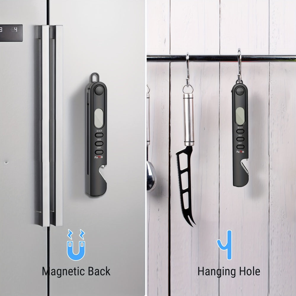 Digital Instant Read Meat Thermometer Foldable Probe Backlit Display Magnet for BBQ Grill Oven Smoker Baking Kitchen Food Thermometer Gift