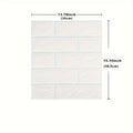 3D Foam Brick Wall Stickers 100pcs Self Adhesive Waterproof Peel and Stick Wallpaper Panels for Bedroom Living Room Bathroom Kitchen Home Decor White