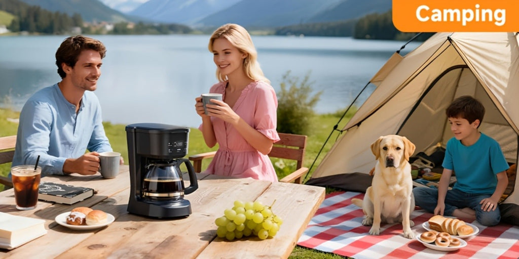 5-Cup Programmable Digital Coffee Maker ¨C Auto Brew, Sneak-A-Cup Anti-Drip, Washable Basket Filter, Keep-Hot Plate & Water Level Window, Drip Coffee Machine for Home & Office ¨C Black, White