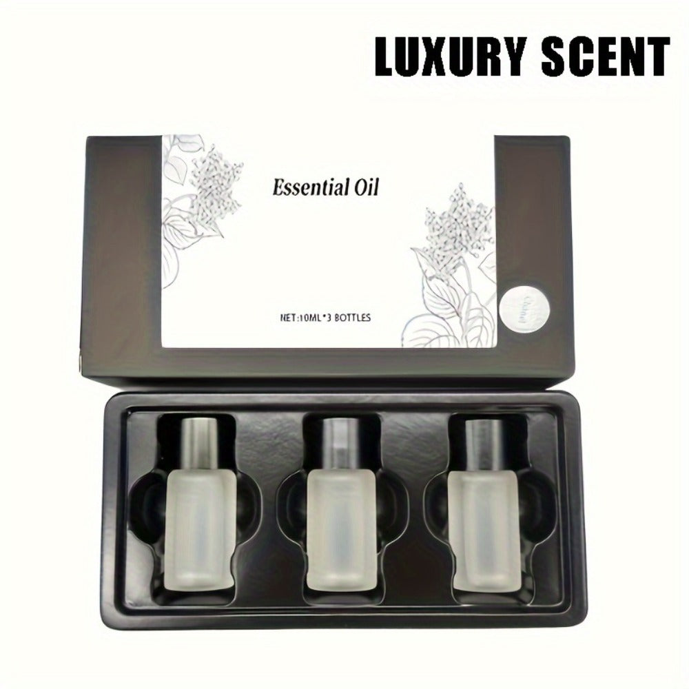 Car Air Freshener Diffuser USB Aromatherapy Humidifier with 3 6 10 Bottles Essential Oils 0.34oz Adjustable Fragrance Output Vehicle Scent Diffuser Gray Blue Red