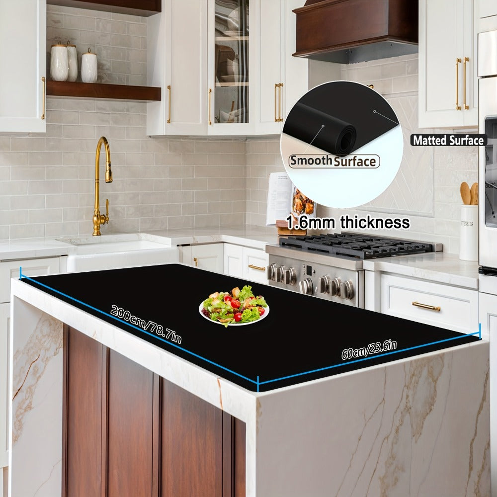 Extra Large Silicone Mat for Kitchen Counter ¨C Nonslip Heat Resistant Countertop Protector, Nonstick Waterproof Craft Mat & Placemat, Multiple Sizes & Colors