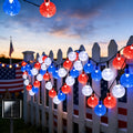 Crystal Ball String Lights 100 LED 39ft, Solar Bubble Ball Fairy Lights with 8 Lighting Modes ¡ª Outdoor Waterproof Decor for Christmas, Halloween, July 4th & Patio | Multi-Color Options