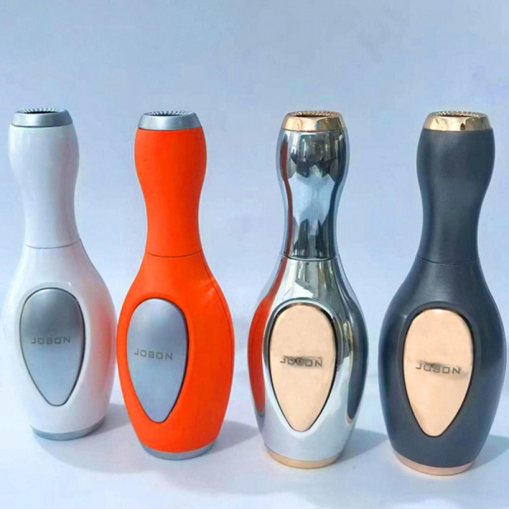 Bowling Ball Lighter Novelty Metal Torch Refillable Windproof Direct Inject Butane Igniter for Camping Grilling BBQ Candles Gift Decoration Silver White Orange Black Blue