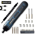 Cordless Electric Screwdriver Set ¨C Rechargeable Power Screwdriver with LED Light, DC Charging, Bit Accessories Included, for Home DIY & Repair