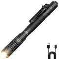 Tactical Penlight 1200 Lumen EDC Flashlight | High-Brightness Torch with Tail Switch Multi-Mode | Slim Pocket Light for Everyday Carry, Camping, Outdoor Activities & Work Lighting