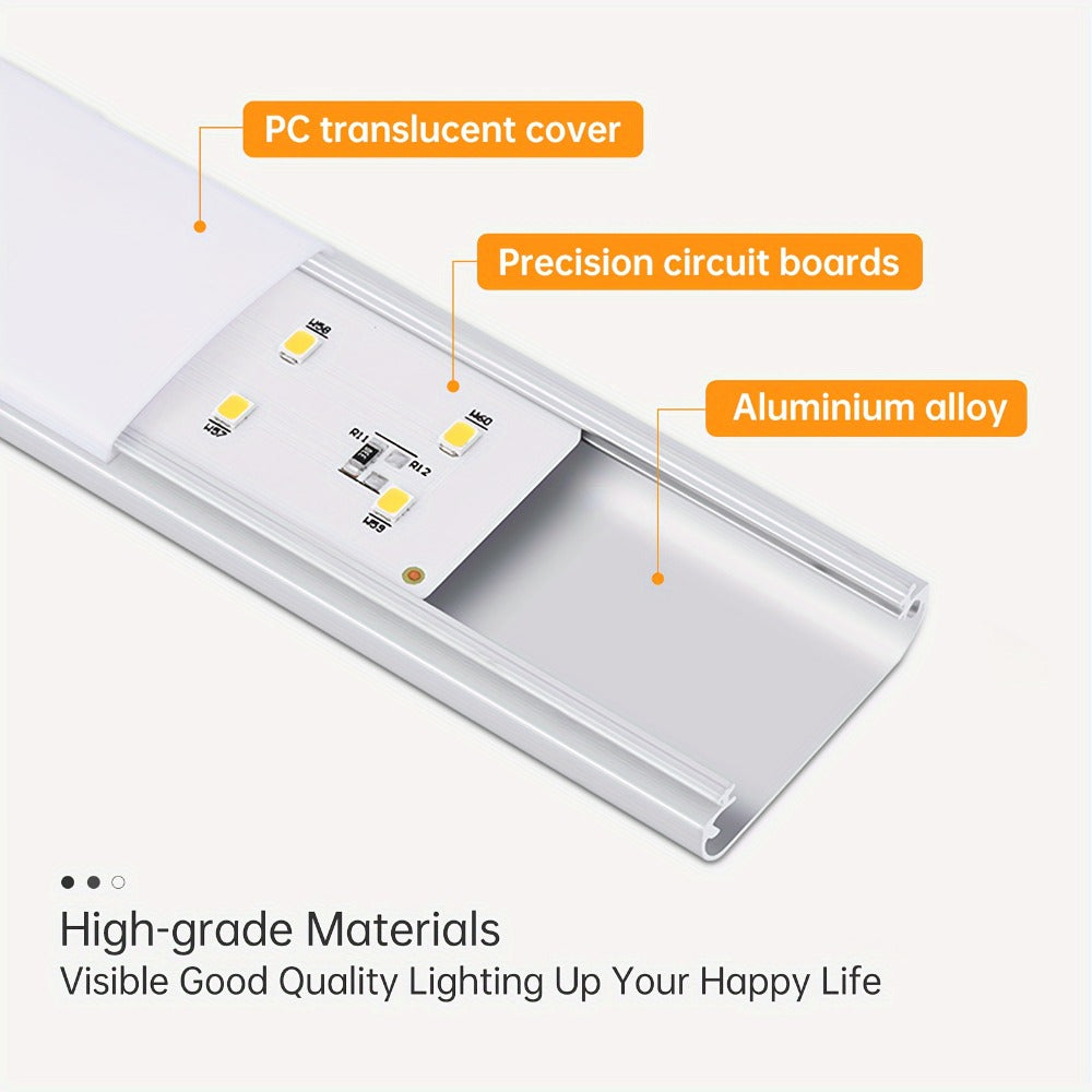 Motion Sensor Cabinet Light LED Under Cabinet Lights USB Rechargeable 3 Color Dimmable with Remote Control Magnetic Wireless Night Light for Kitchen Closet Wardrobe Cupboard Stairs Shelf 2 Pack