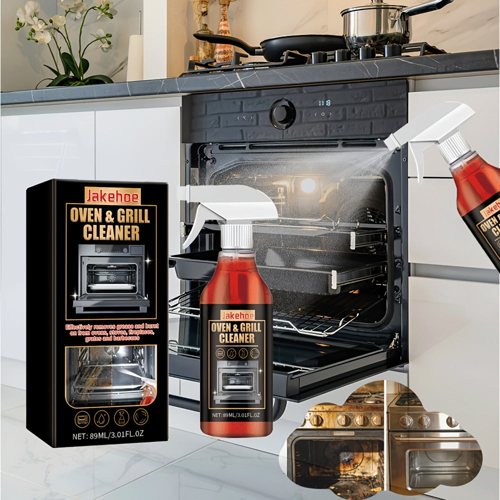 Oven Cleaner Foam Spray 3-Pack Heavy Duty Stove & Grill Degreaser Removes Stubborn Baked-On Grease Stains Gentle Formula Safe for Ovens Stoves Grills