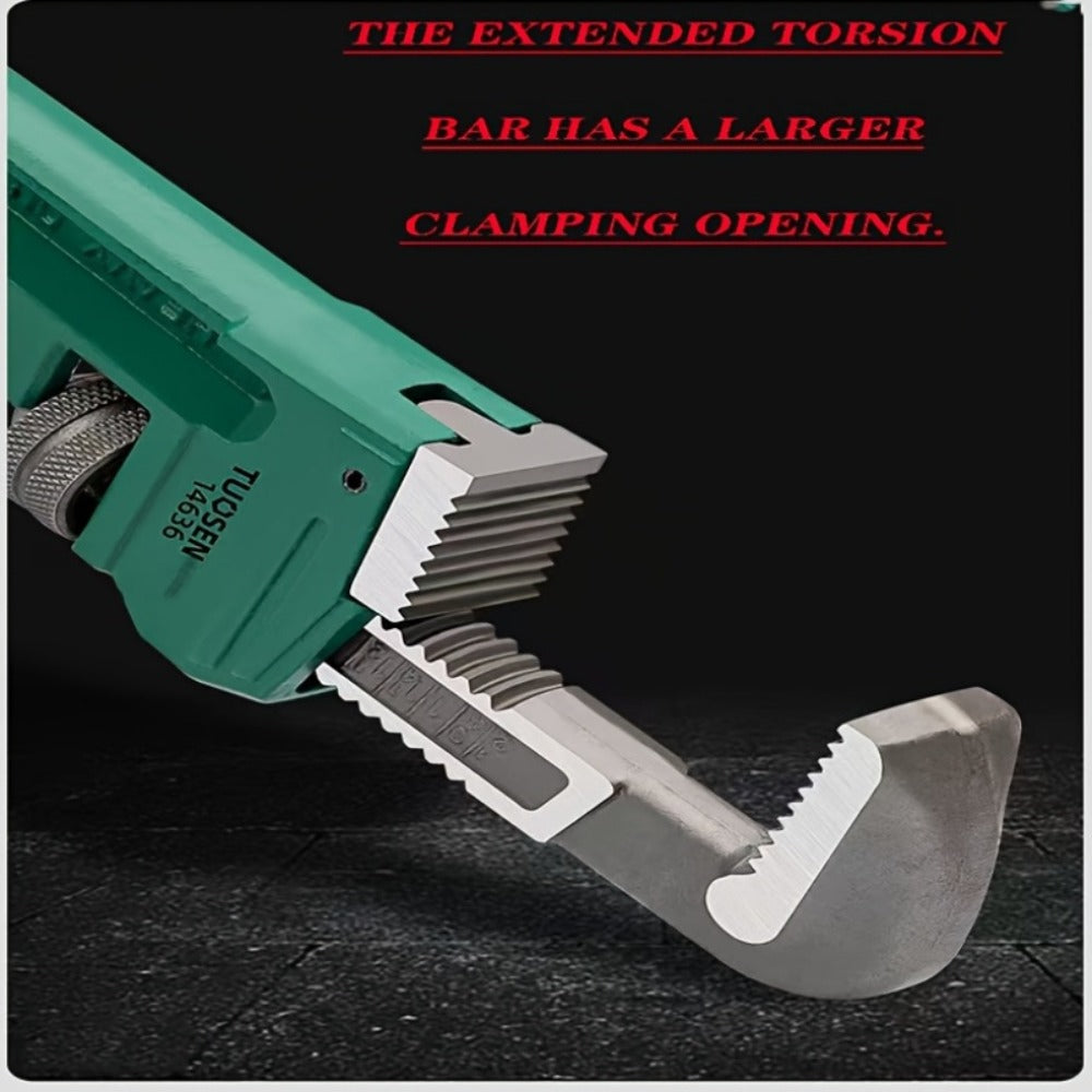 Pipe Wrench Professional Heavy Duty - 8¡±, 12¡± & 18¡± CR-V Alloy Steel Plumbing Wrench, Non-Slip Ergonomic Handle, 1500 lbs Torque, Fits 1/2¡±-4¡± Pipes, for Plumbing, Automotive & Industrial Use