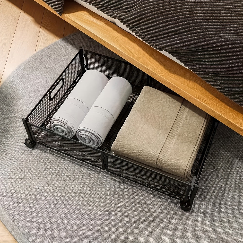 Under Bed Storage Containers with Wheels & Handles ¨C Shoes, Clothes, Blankets Organizer