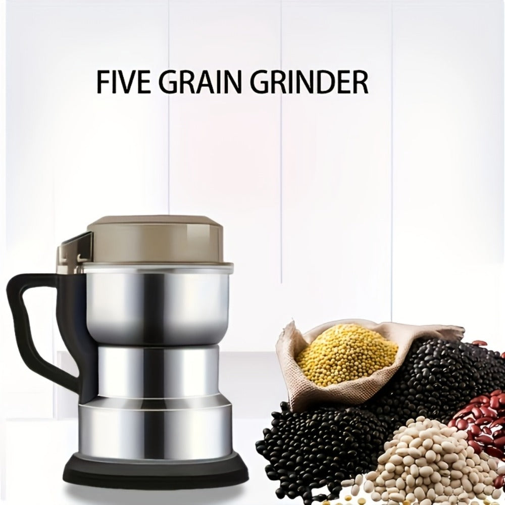 Electric Coffee Grinder 400ml 14oz 4-Blade Stainless Steel 10 Second Quick Grinding for Coffee Beans Spices Nuts Grains Dry Wet Dual Purpose Food Processor 25000 RPM