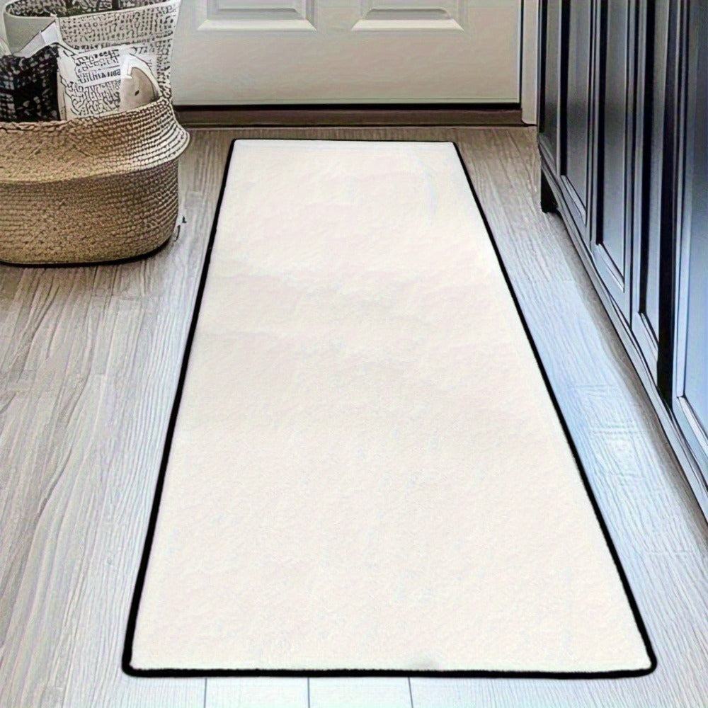 Bohemian Moon Phase Floral Area Rug Non-Slip Washable Rectangle Mat, Artistic Decorative Kitchen Runner for Hardwood Floors, Bedroom, Living Room, Laundry Room, Entryway and Hallway Home Decor