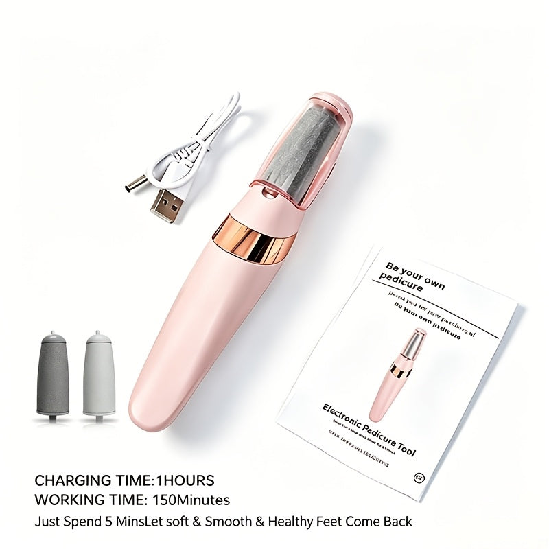 Electric Foot Callus Remover with 10pcs Pedicure Set, IPX7 Waterproof Rechargeable Foot Grinder, Multi-Speed LCD Display Electric Foot File for Dead Skin, Cracked Heels & Smooth Feet ¨C Pink, White, Black
