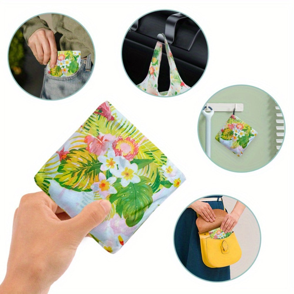 Reusable Shopping Bags Extra Large Set of 8 | 50 lb Foldable Zipper Tote Bags | Non-Woven Leak-Proof Machine Washable | Grocery Beach Picnic Bags Floral Animal Solid Patterns