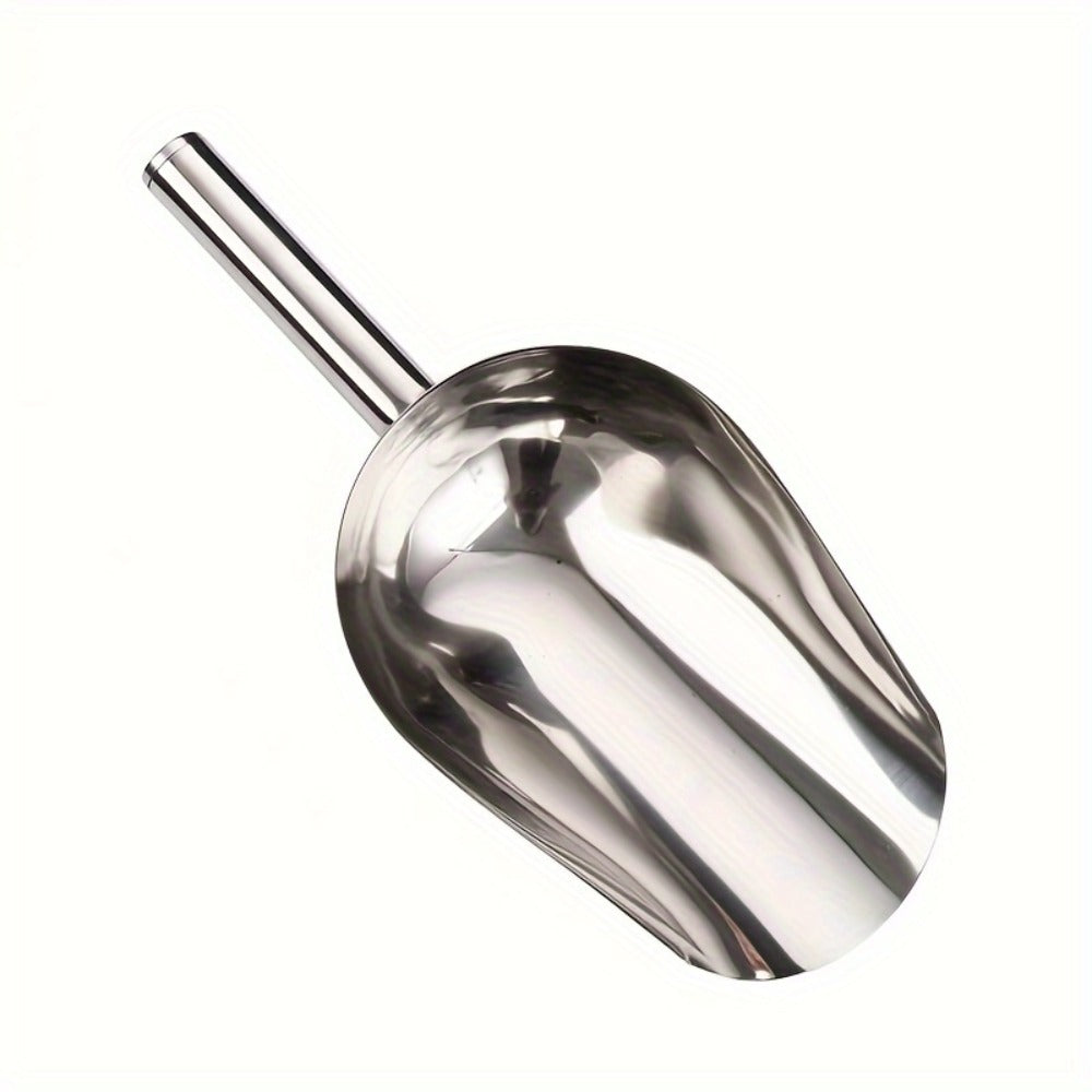 Stainless Steel Ice Spoon Set 4pcs 3oz Versatile Serving Spoon for Ice, Sugar, Beans & Rice ¨C Kitchen Bar Tool for Parties, Weddings & Pet Food