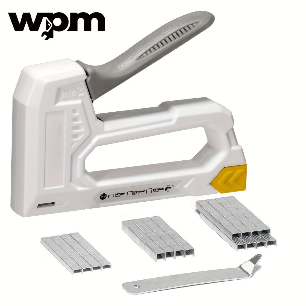 Staple Gun with Staples 1600pcs, Light Duty Upholstery Staple Gun Kit with JT21 Staples 1/4 5/16 3/8 inch & Staple Remover, Manual Fabric Stapler for Wood, Crafts, DIY, Home Decoration