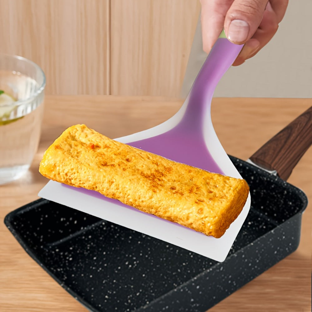 Tamagoyaki Pan Japanese Nonstick Rectangular Egg Pan for Omelettes & Rolls ¨C Induction Halogen Compatible Dishwasher Safe Wooden or Plastic Handle with Optional Silicone Spatula