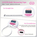 Digital Body Measuring Tape 60 Inch 150cm Smart Retractable Electronic Tape Measure for Weight Loss Waist Hip Chest Arm Body Measurement USB Rechargeable Fitness Tracker Tool
