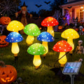 Solar Mushroom Lights Outdoor 8 Pack ¨C 8 Lighting Modes, Color Changing Garden Stake Lights for Yard, Pathway, Halloween & Holiday Decor ¨C Solar Powered Waterproof Mushroom Garden Lights