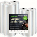 Vacuum Sealer Bags Rolls BPA-Free Diamond Textured Food Saver Bags for Vacuum Sealer Machine - Commercial Grade Vacuum Storage Bags for Food Preservation, Kitchen & Restaurant Use, 6-Pack Combo