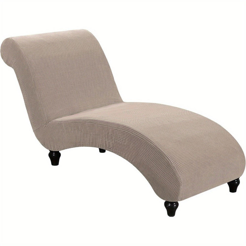 Chaise Lounge Cover Stretch Slipcover Jacquard Fabric Chair Sofa Protector for Living Room Bedroom Machine Washable Multi-Color