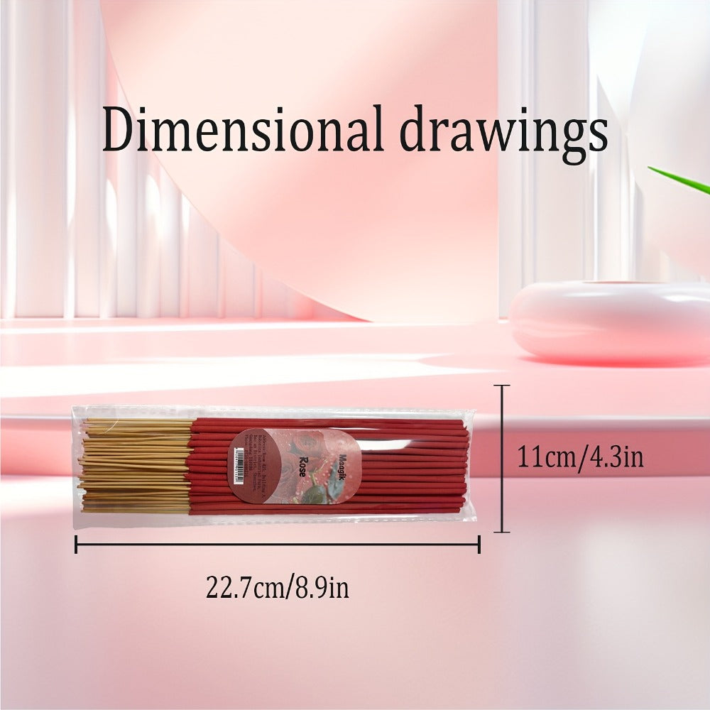 Incense Sticks 200pcs Aromatherapy Incense Set 4 Scents for Meditation Yoga Purification Home Fragrance Long Lasting Sandalwood Jasmine Rose Lavender Sage Gift