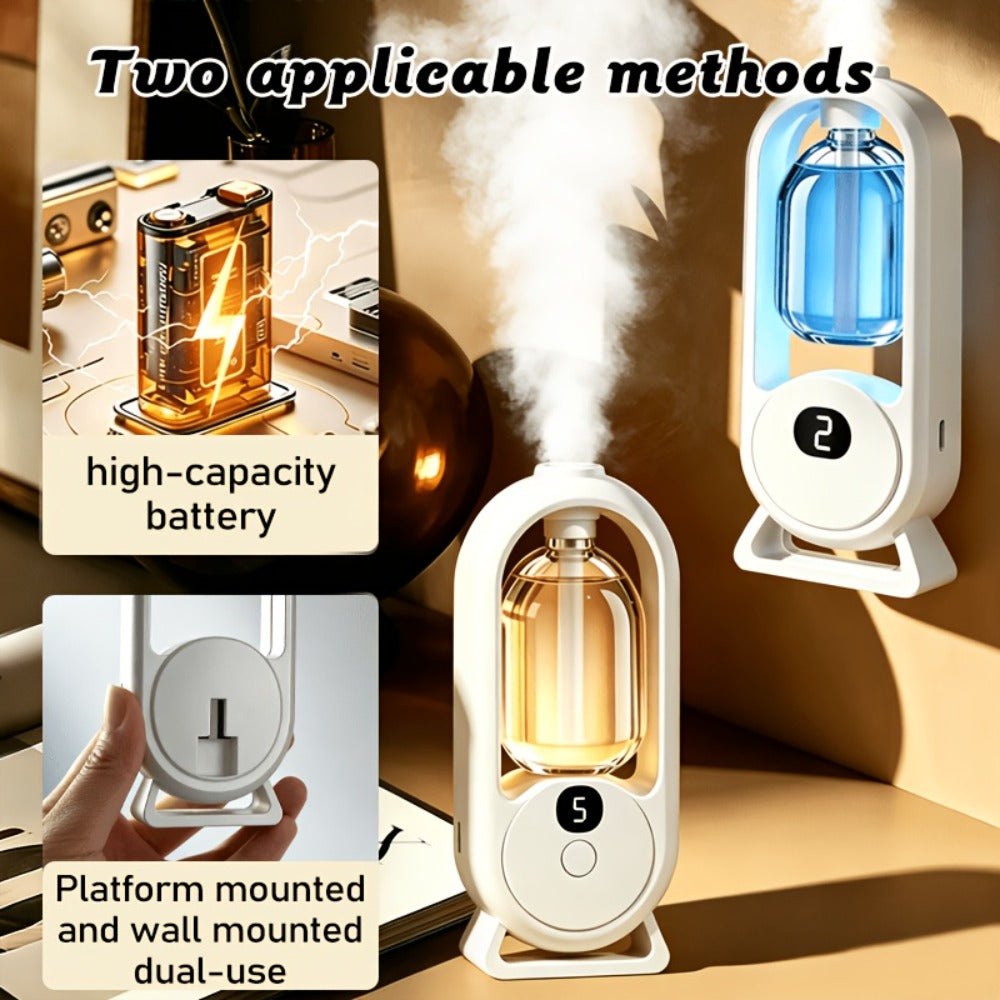 Aromatherapy Diffuser with Essential Oils 2-in-1 Humidifier - Hotel Scent Home Fragrance Machine with Natural French Essential Oils, Ultrasonic Spray, LED Ambient Light, Whole House Air Freshener for Bedroom, Living Room, Office