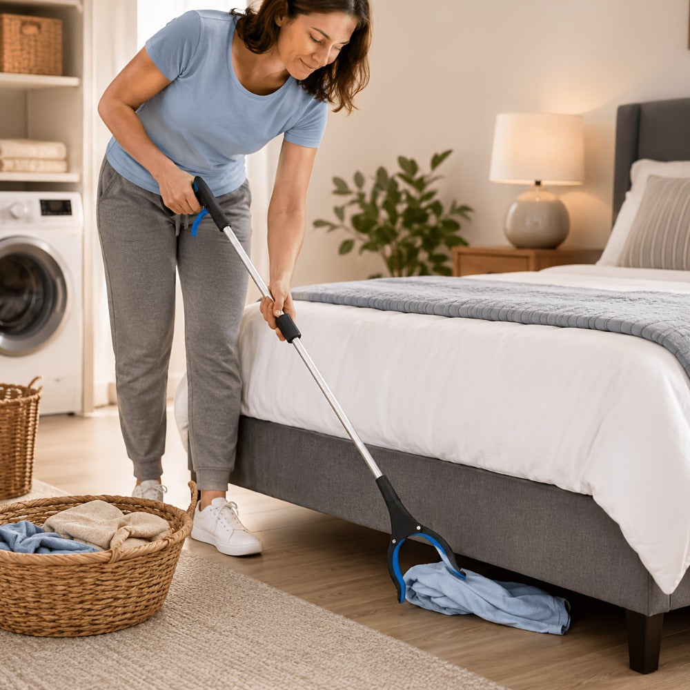 Reacher Grabber Tool Foldable with Magnetic Tip ¨C Long Reach Pickup Helper for Seniors, Lightweight Picker Upper for Home, Kitchen, Garden, High Shelves & Trash Pickup