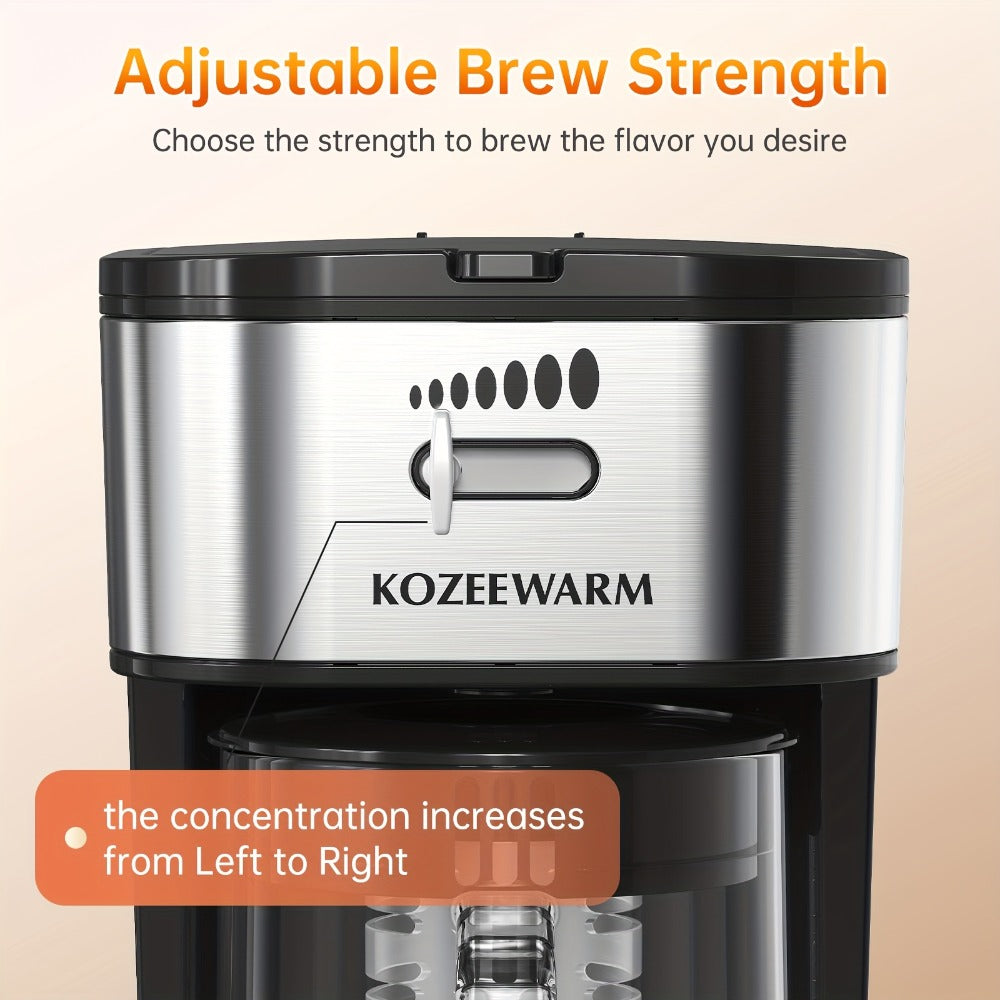 Iced Tea & Coffee Maker 3 QT Pitcher with Reusable Filter Basket | Adjustable Brew Strength | Cold Brew Machine for Iced Tea, Lattes, Lemonade & Flavored Water | Black