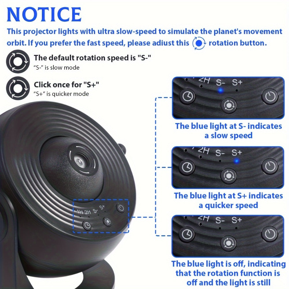 Star Projector Galaxy Aurora Night Light ¨C 13-in-1 Planetarium Projector for Bedroom, Kids Room & Home Theater with Atmospheric LED Lighting