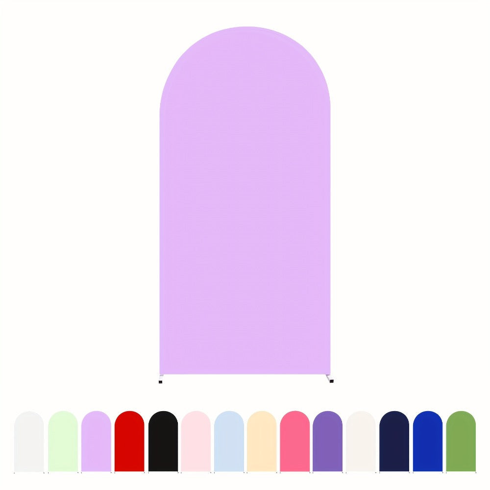 Arch Cover 6ft Stretchable Fabric Party Decoration | Wedding Ceremony Backdrop Cover Wrinkle-Free Zipper Fit for Gender Reveal Bridal Shower Birthday Holiday Celebration 8 Colors