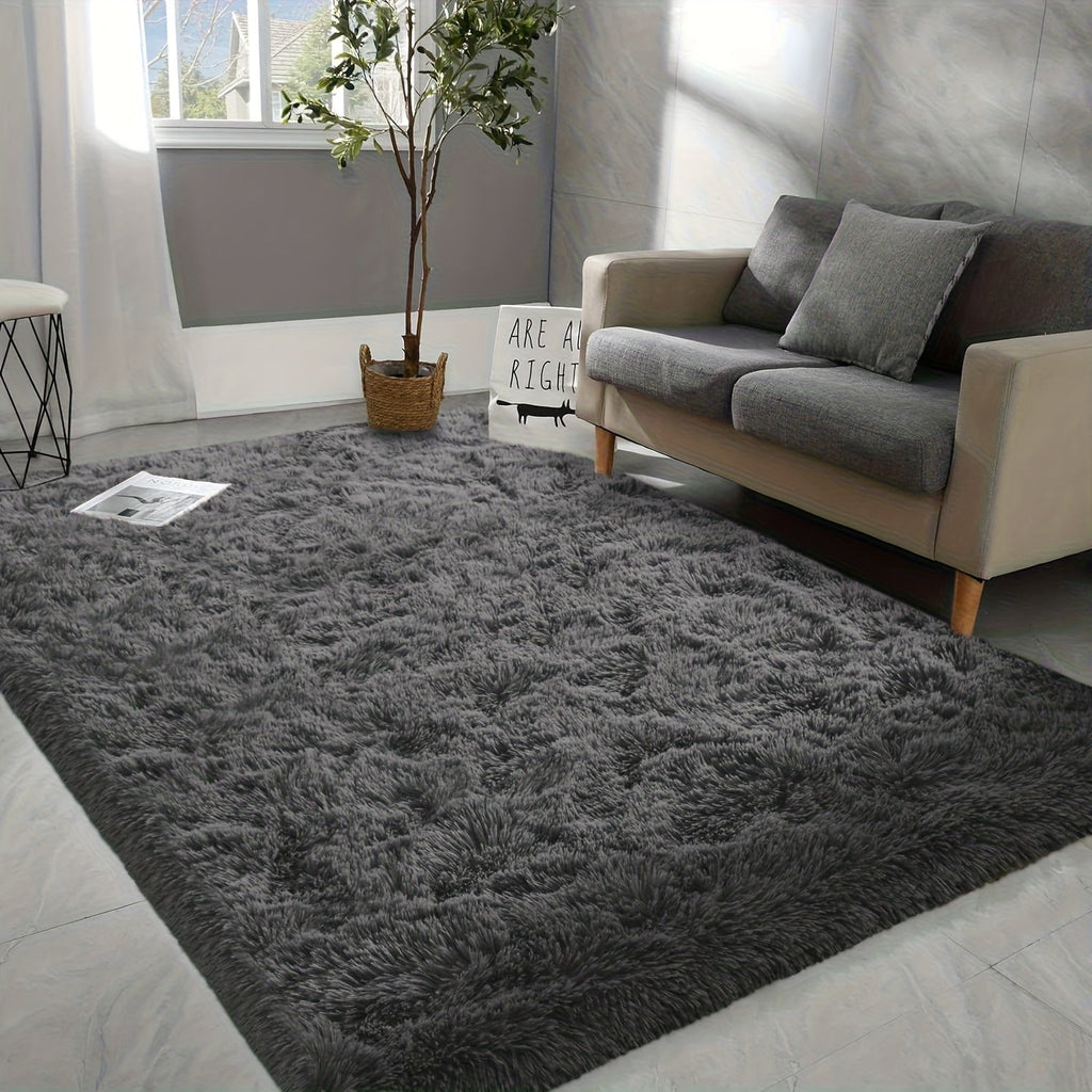 Shaggy Area Rug Soft Plush Fuzzy Carpet Non-Slip Tie-Dye Design for Bedroom Living Room Nursery Dorm ¡ª Pet Friendly Machine Washable Multiple Sizes & Colors
