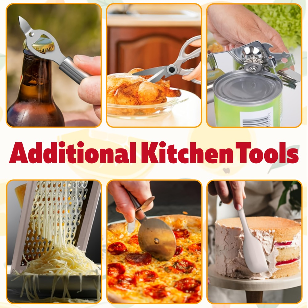 Silicone Kitchen Utensil Set 12PCS with Wooden Handle - Heat Resistant Non-Stick Safe Cooking Spatula Spoon Turner Tongs Brush with Holder for Home Restaurant Gift