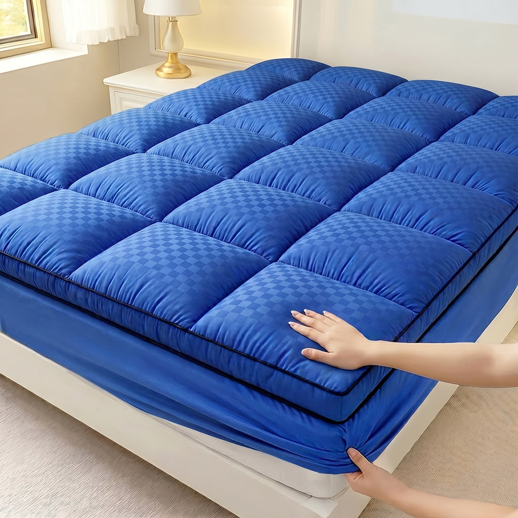 Mattress Topper Pillow Top Quilted Fitted Mattress Protector Cover Deep Pocket Cooling 1000GSM Twin Full Queen King