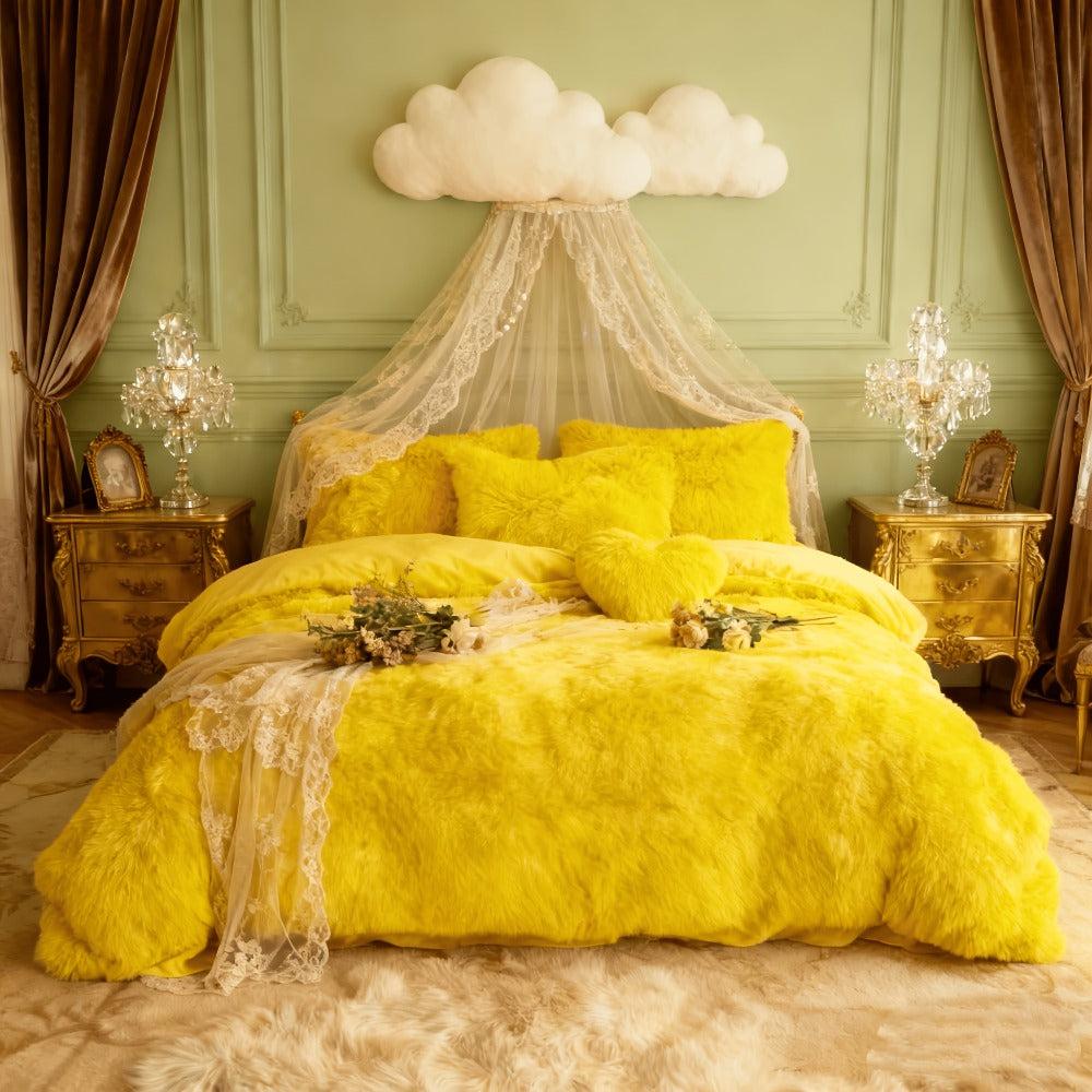 Velvet Duvet Cover Set Fluffy Plush Bedding Minimalist Solid Color, Carved Velvet Quilt Cover with Pillow Shams, Soft Cozy Bedroom Essentials Twin Full Queen King, Black Beige Grey Pink Purple Blue Red Yellow