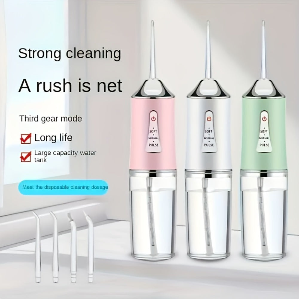 Oral Irrigator with 360¡ã Rotatable Nozzle & Smart Chip Pressure Control ¨C Electric Water Flosser for Deep Tooth & Gum Cleaning, 4 Colors, Portable Dental Mouth Rinser for Home & Travel