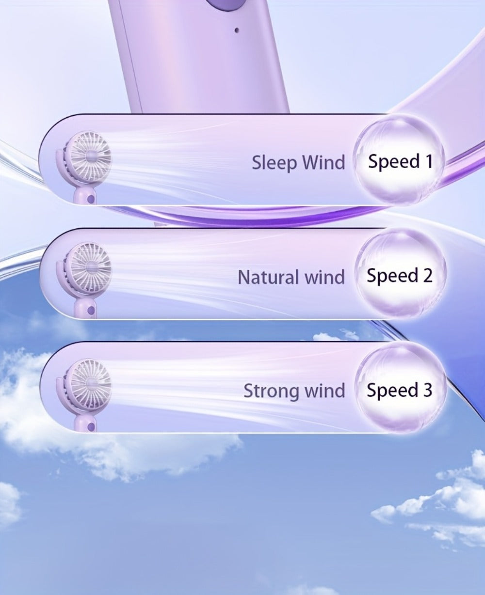 Handheld Fan Mini USB-C Rechargeable 3 Speed 180 Degree Adjustable Portable Personal Fan for Indoor Outdoor Travel Summer Cooling Gift 3 Pack 6 Pack Black Pink Purple