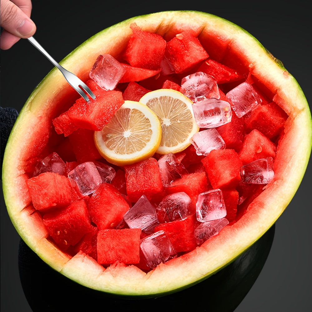 Watermelon Cutter Slicer Stainless Steel Cube Cutting Tool Kitchen Gadget for Fruit Salad Juice Prep Fun Summer Kitchen Accessory Gift