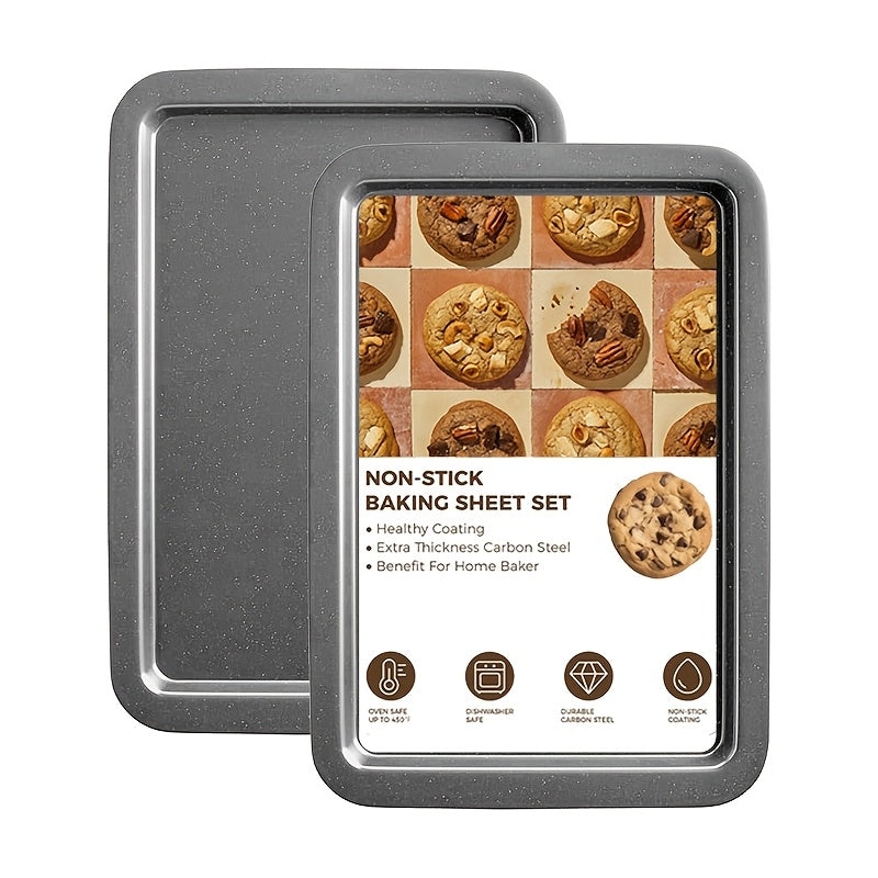 Nonstick Baking Pan Set 2 to 18pcs Carbon Steel Round Square Cake Pan Muffin Pan Bread Pan Cookie Sheet Pizza Pan Wire Rack Whisk Spatula Measuring Spoon Complete Bakeware Set