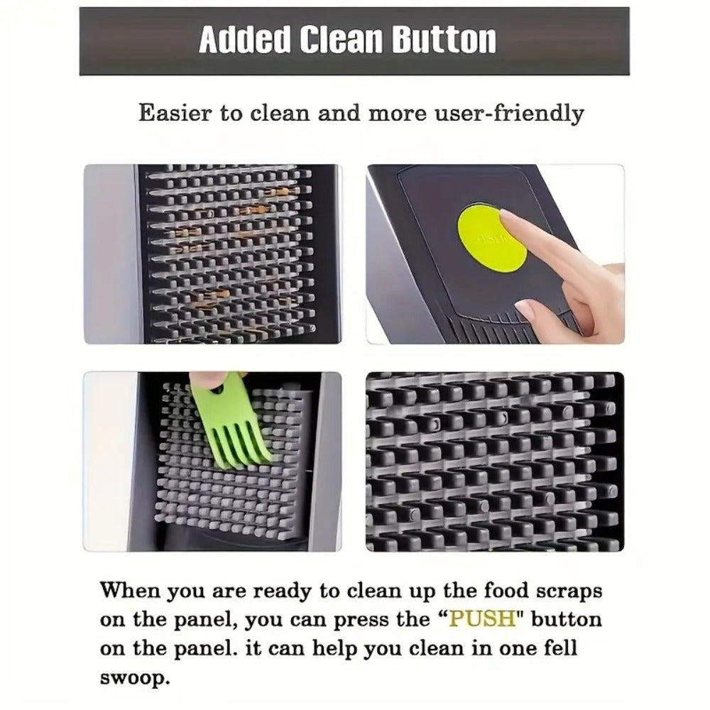 Vegetable Chopper 16-in-1 with 8 Blades and Container - Professional Onion Chopper, Multi-Function Food Slicer Dicer for Kitchen, Carrot Garlic Veggie Cutter with Storage Box
