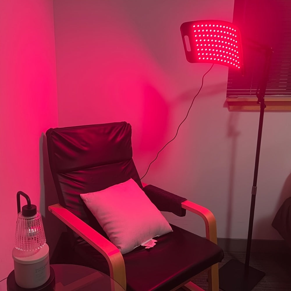 Red Light Therapy Lamp with Stand ¨C 660nm Red Light & 850nm Near Infrared Light Device for Body Pain Relief, Muscle Recovery & Skin Care, At-Home Infrared Light Therapy for Joint & Back Pain