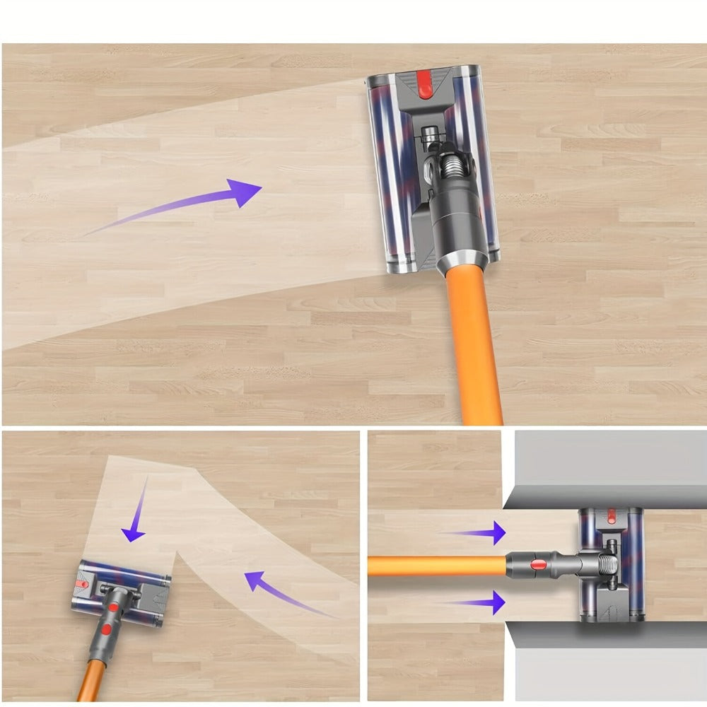 Dyson Replacement Brush Head Double Roller Compatible with V7 V8 V10 V11 V15 360¡ã Swivel Hard Floor Vacuum Cleaner Attachment
