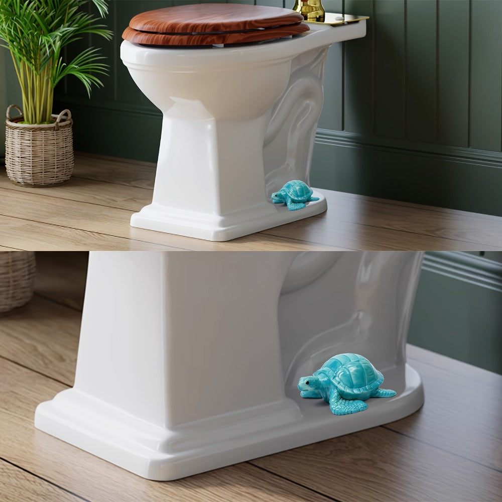 Toilet Bolt Caps Sea Turtle Decorative - 2pcs Resin Sea Turtle Toilet Screw Cover Caps, Easy Install Coastal Bathroom Decor, Fun Toilet Bolt Covers Replacement Parts, Green