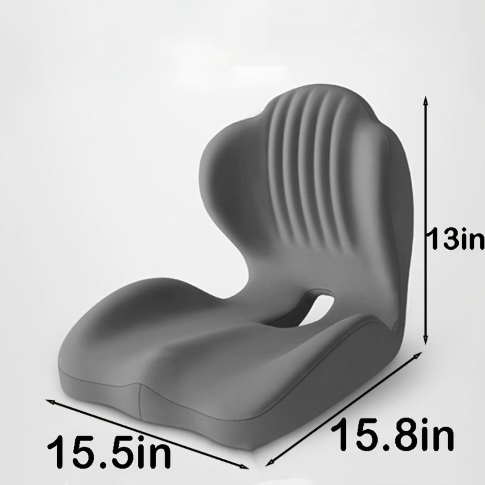 Hip & Lumbar Support Seat Cushion Ergonomic Memory Foam ¨C Breathable High-Density Back Support Pillow for Office Chair, Car Seat & Long Sitting, Daily Use or Gift