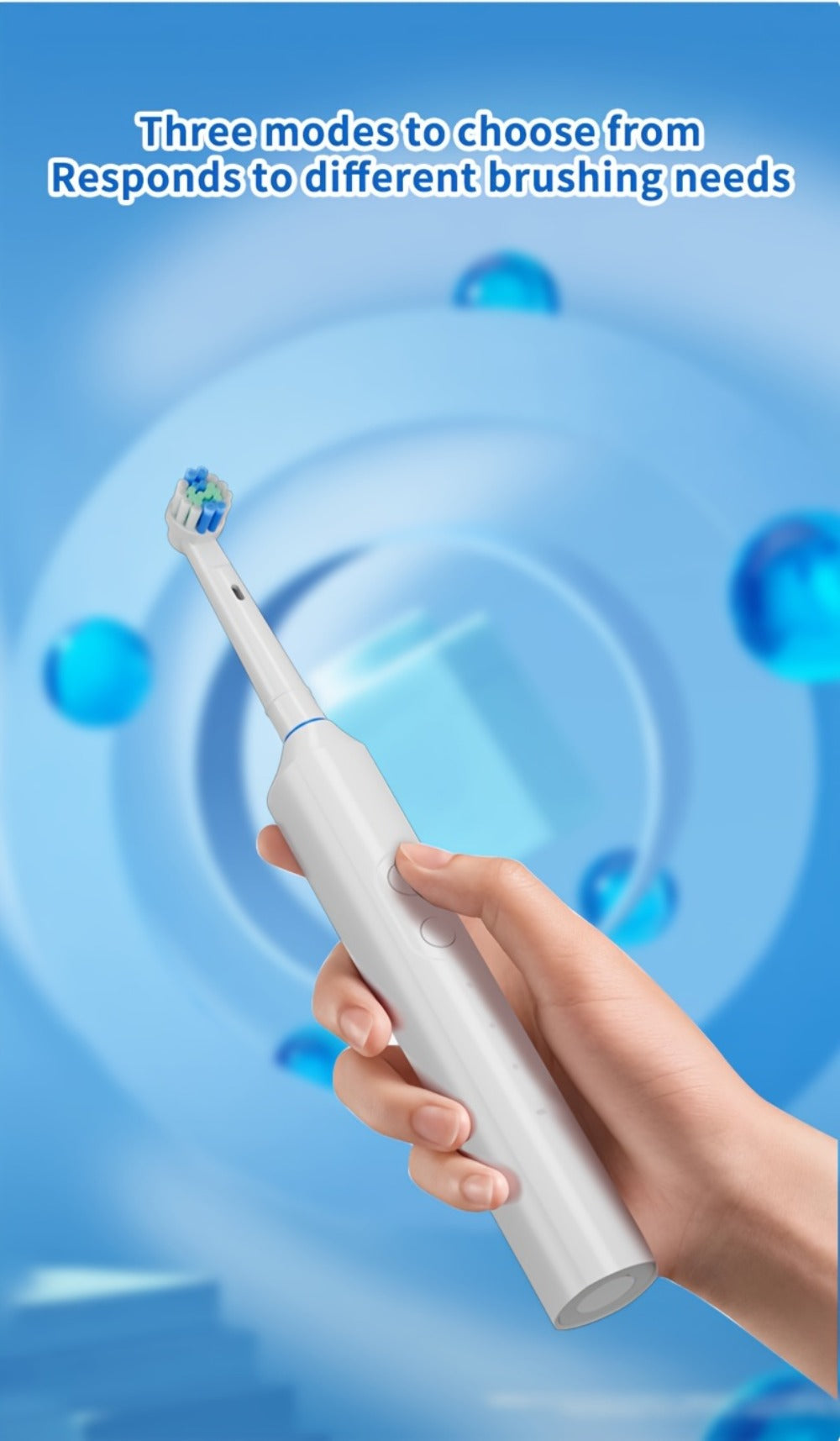 Sonic Electric Toothbrush with Smart Timer & 3 Cleaning Modes - IPX7 Waterproof, 4 Brush Heads, 600mAh USB Fast Charge, Round Tip Soft Bristles, Rechargeable Adult Toothbrush for Deep Clean